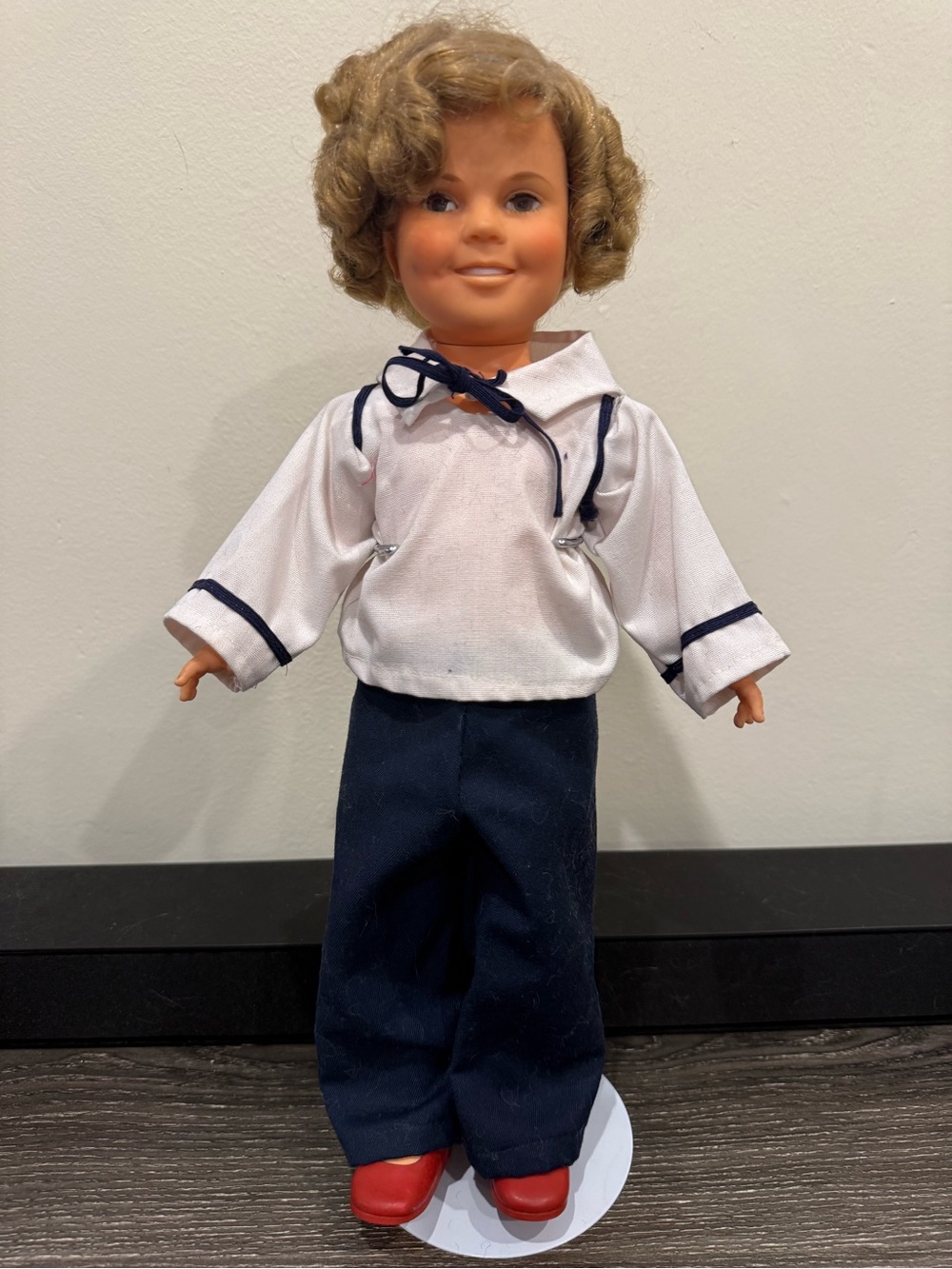 Shirley Temple IDEAL vintage 70’s doll pinwheel curls sailor outfit red shoes